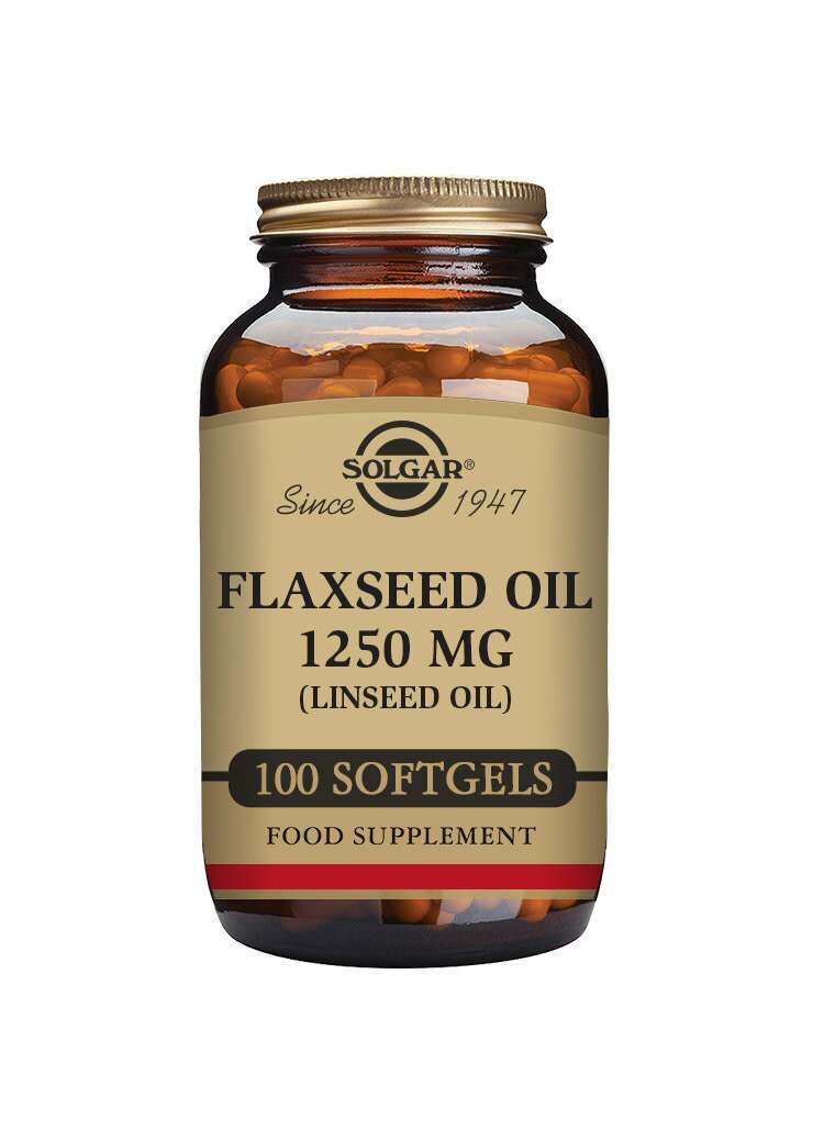 Solgar Flaxseed Oil 1250 mg Softgels - Pack of 100