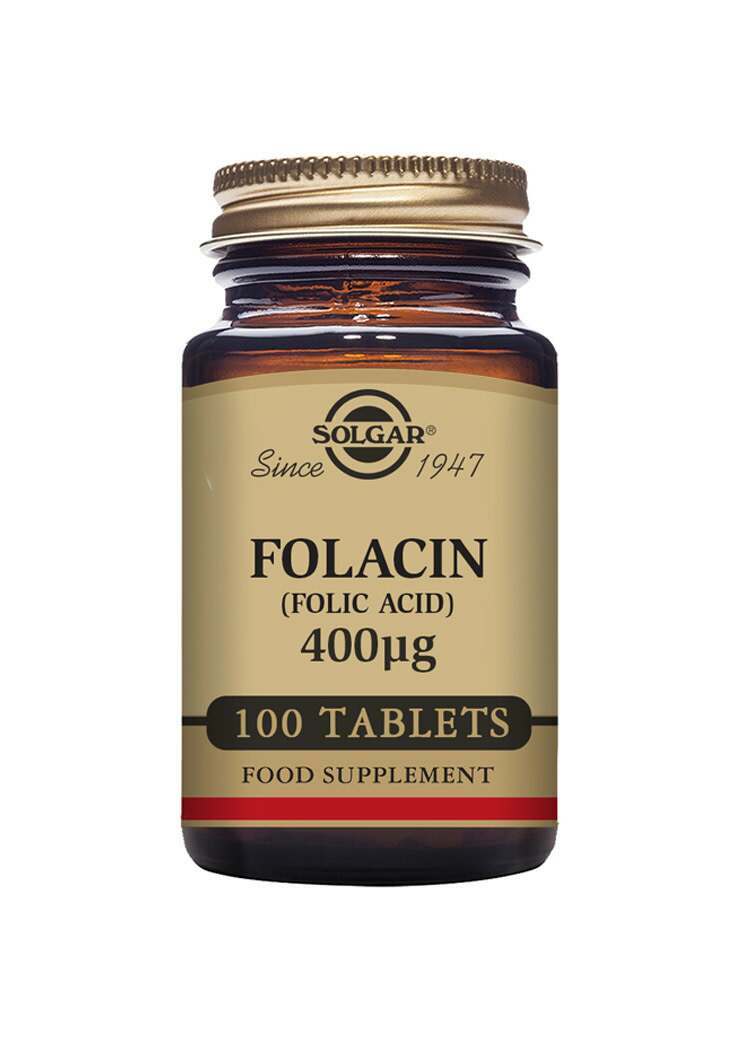 Solgar Folacin (Folic Acid) 400 Âµg Tablets - Pack of 100