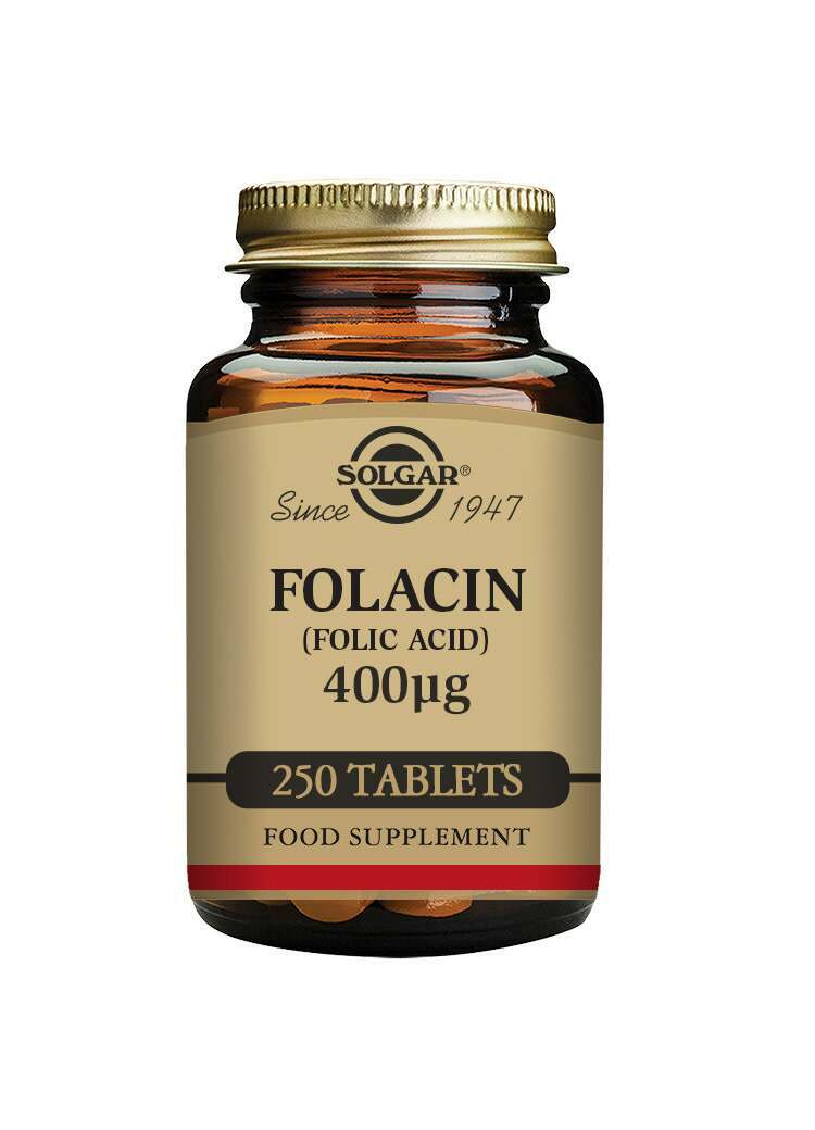 Solgar Folacin (Folic Acid) 400 Âµg Tablets - Pack of 250