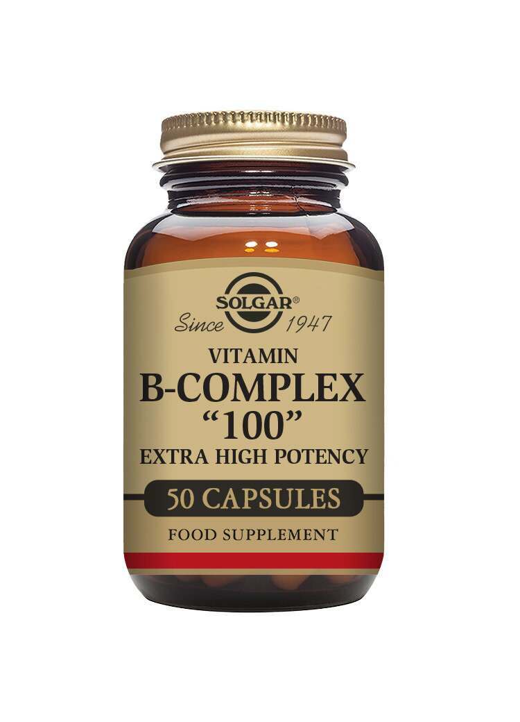 Solgar Vitamin B-Complex "100" Extra High Potency Vegetable 50 Capsules