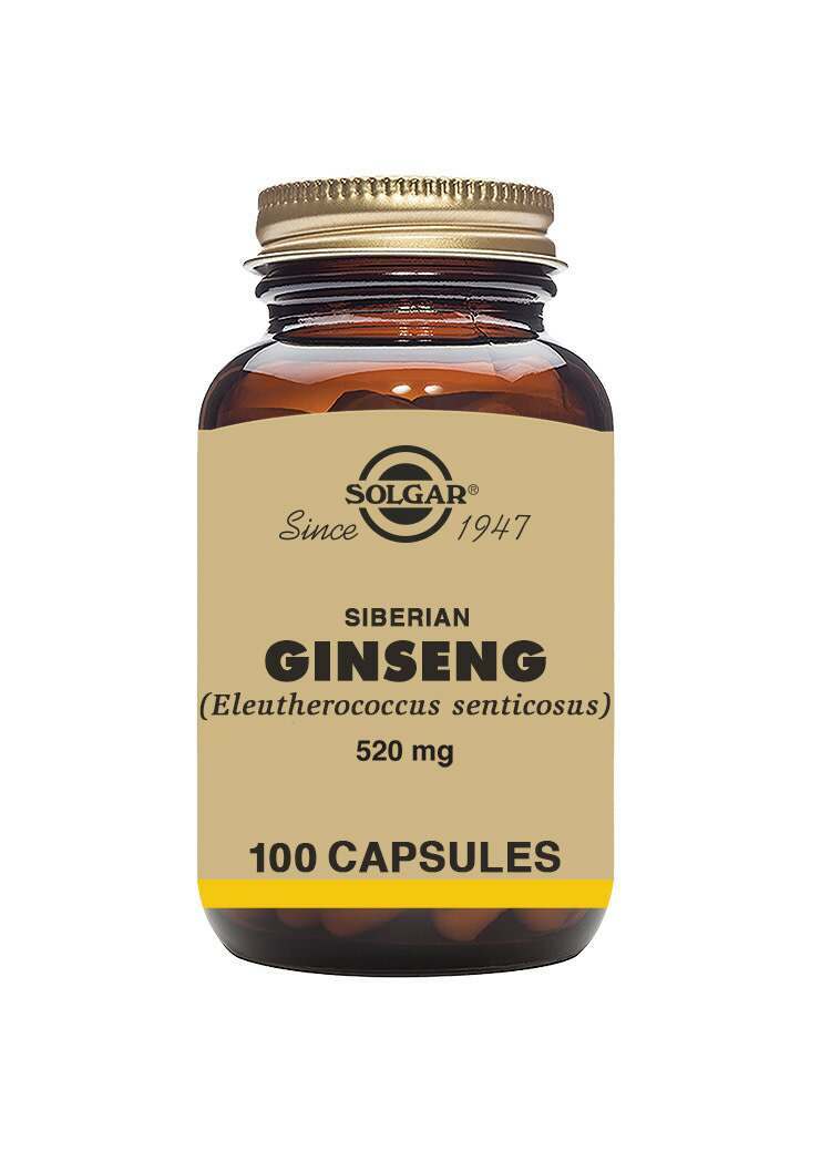 Solgar Siberian Ginseng 520 mg Vegetable 100 Capsules