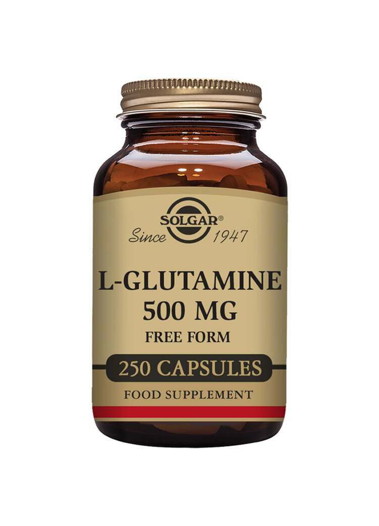 Solgar L-Glutamine 500 mg Vegetable 250 Capsules