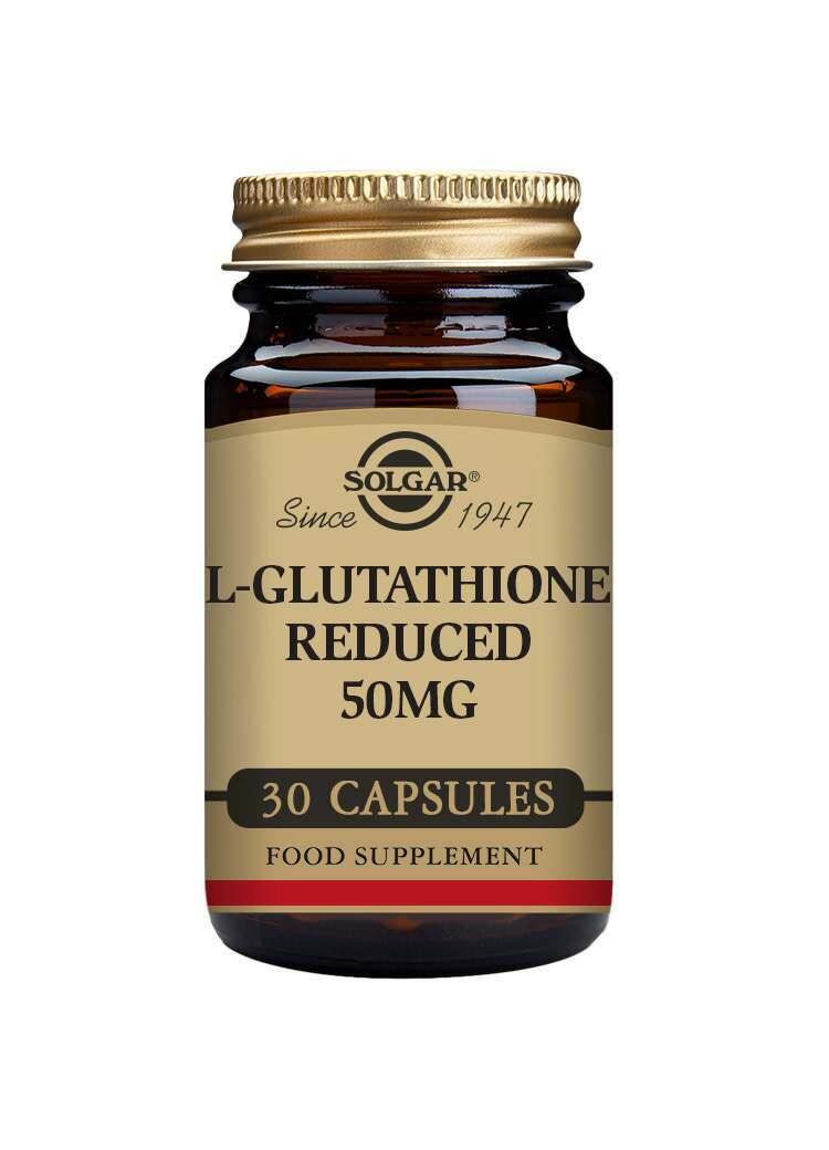 Solgar L-Glutathione Reduced 50 mg Vegetable Capsules - Pack of 30