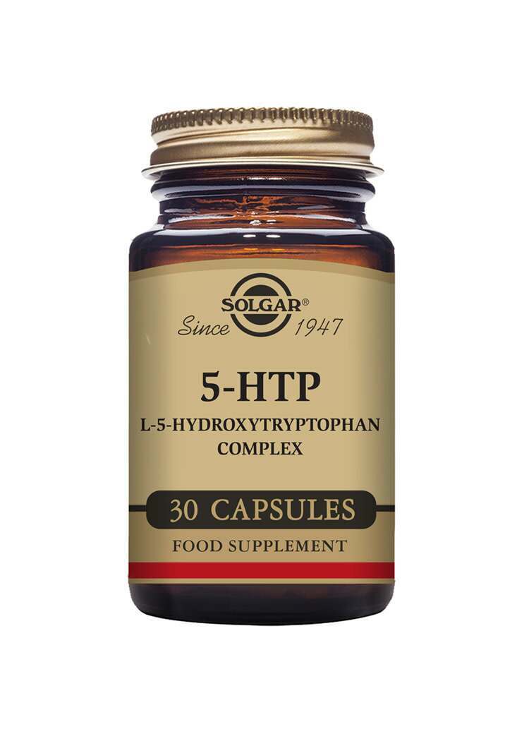 Solgar 5-HTP L-5-Hydroxytryptophan Complex Vegetable Capsules - Pack of 30