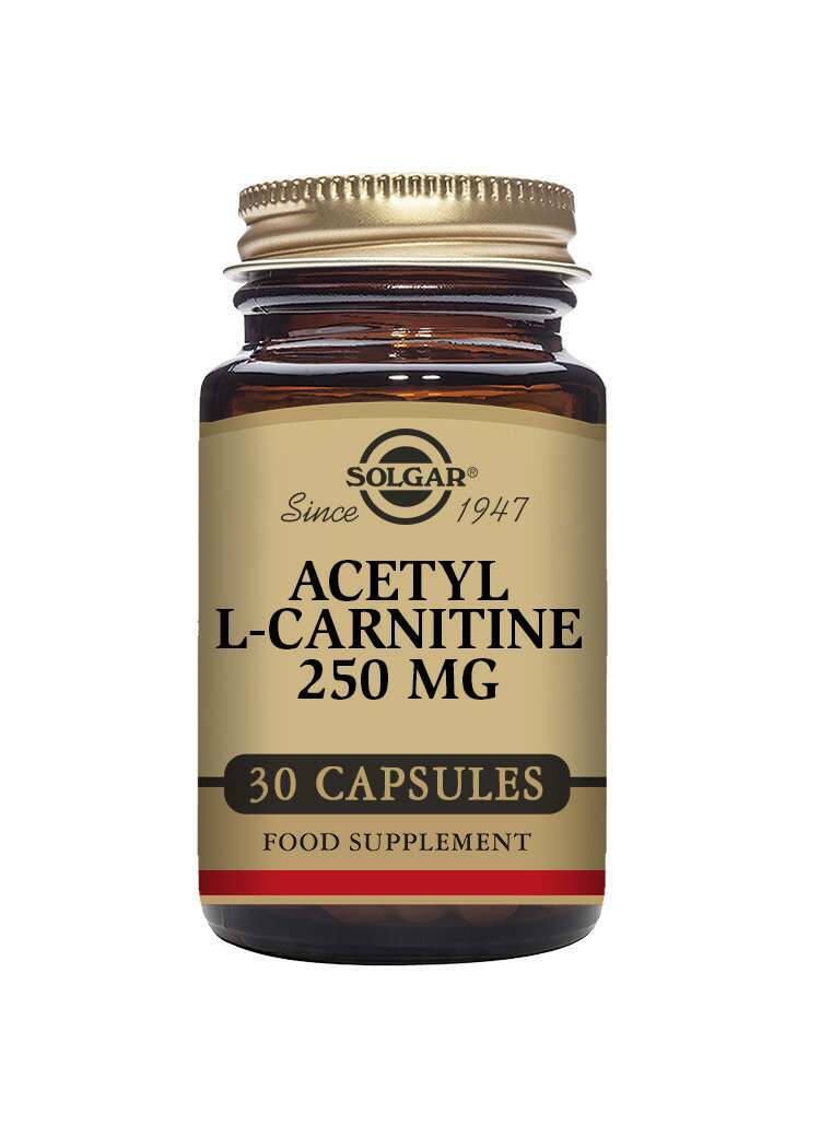 Solgar Acetyl-L-Carnitine 250 mg Vegetable Capsules - Pack of 30