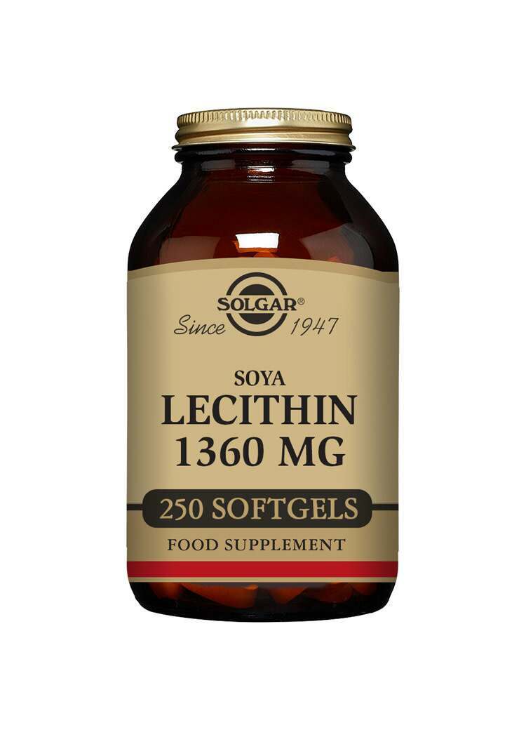 Solgar Soya Lecithin 1360 mg 250 Softgels