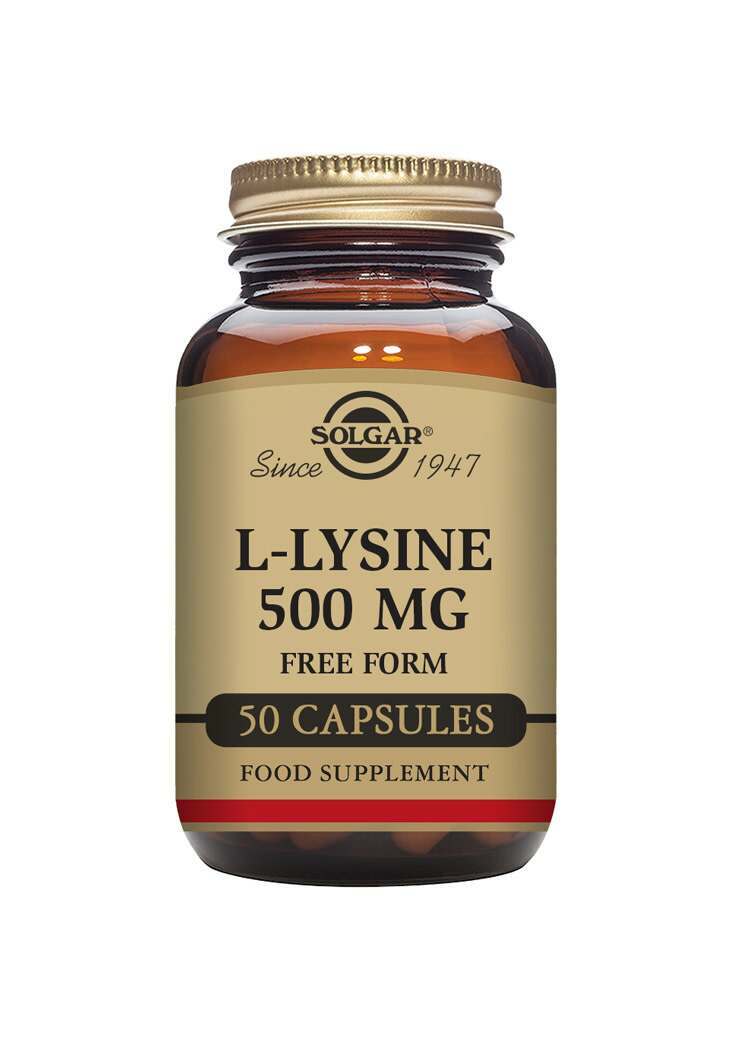 Solgar L-Lysine 500 mg Vegetable Capsules - Pack of 50