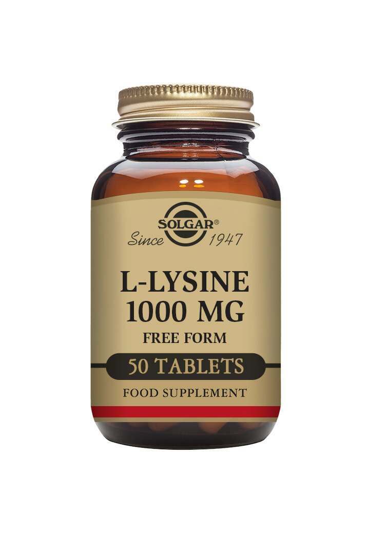 Solgar L-Lysine 1000 mg Tablets - Pack of 50