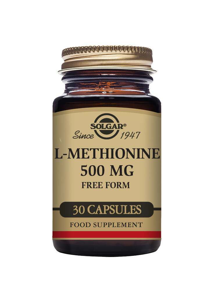 Solgar L-Methionine 500 mg Vegetable 30 Capsules