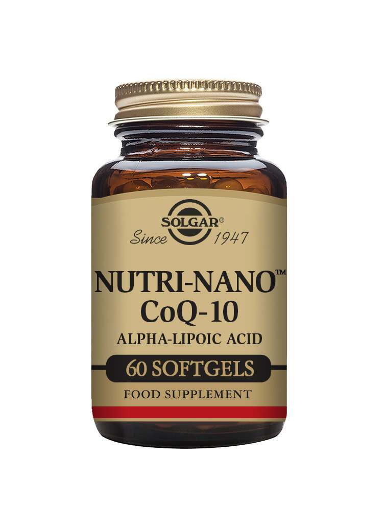 Solgar Nutri-Nano CoQ-10 Alpha Lipoic Acid Softgels - Pack of 60