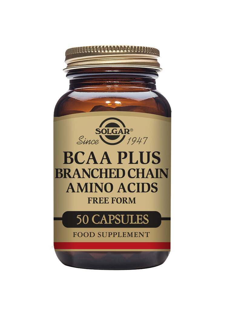 Solgar BCAA Plus Vegetable Capsules - Pack of 50
