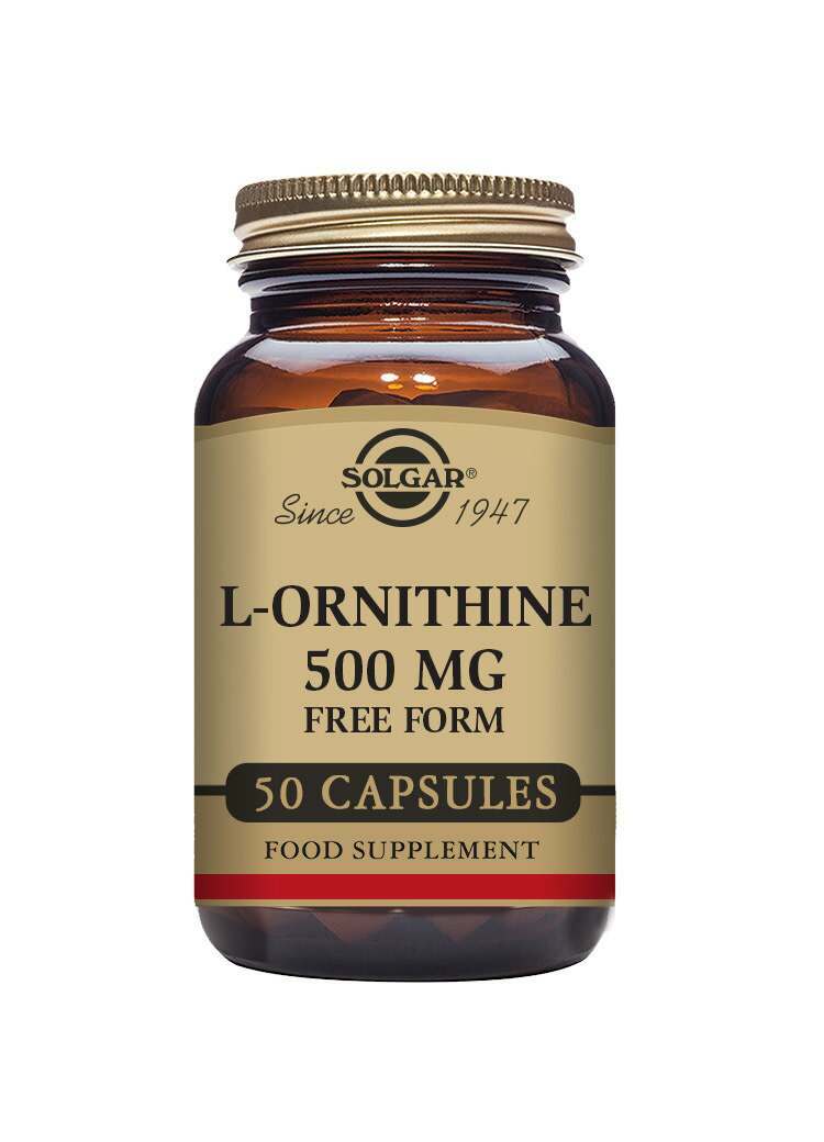 Solgar L-Ornithine 500 mg Vegetable 50 Capsules