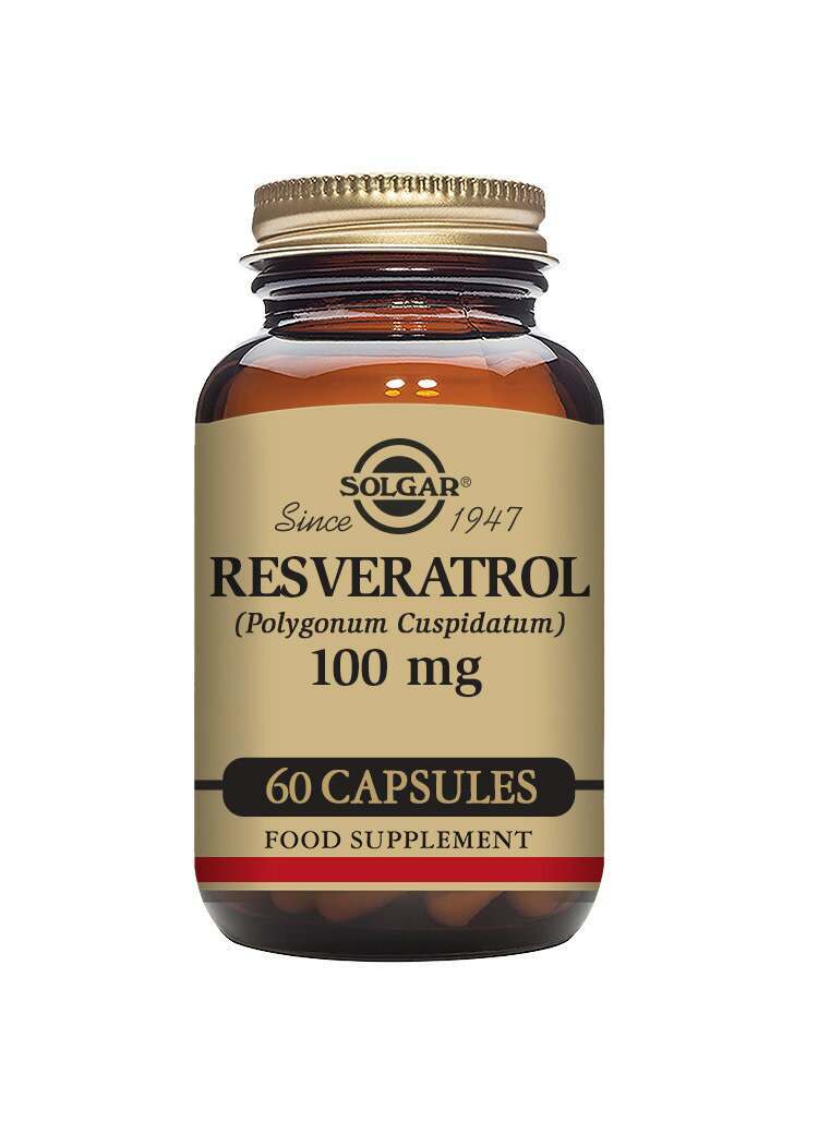 Solgar Resveratrol 100 mg Vegetable 60 Capsules
