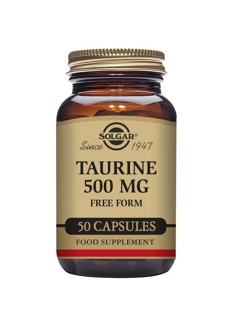Solgar Taurine 500 mg Vegetable 50 Capsules