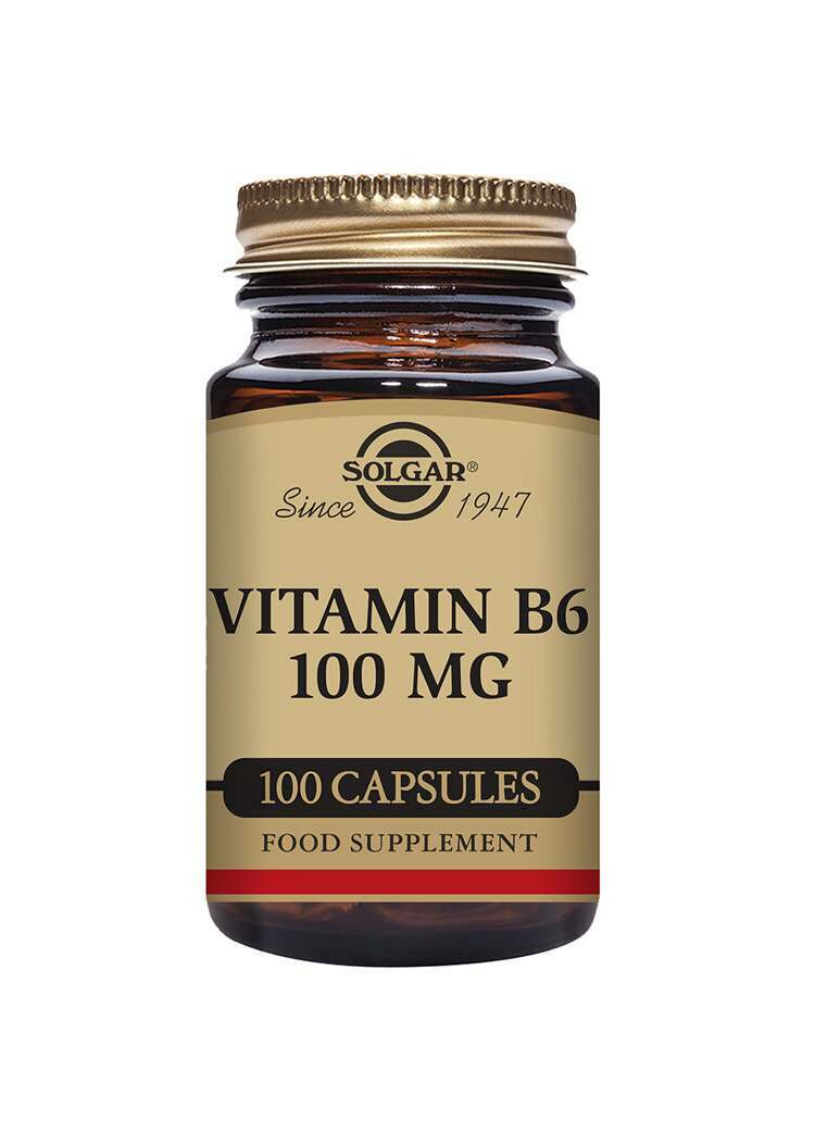 Solgar Vitamin B6 100 mg Vegetable 100 Capsules