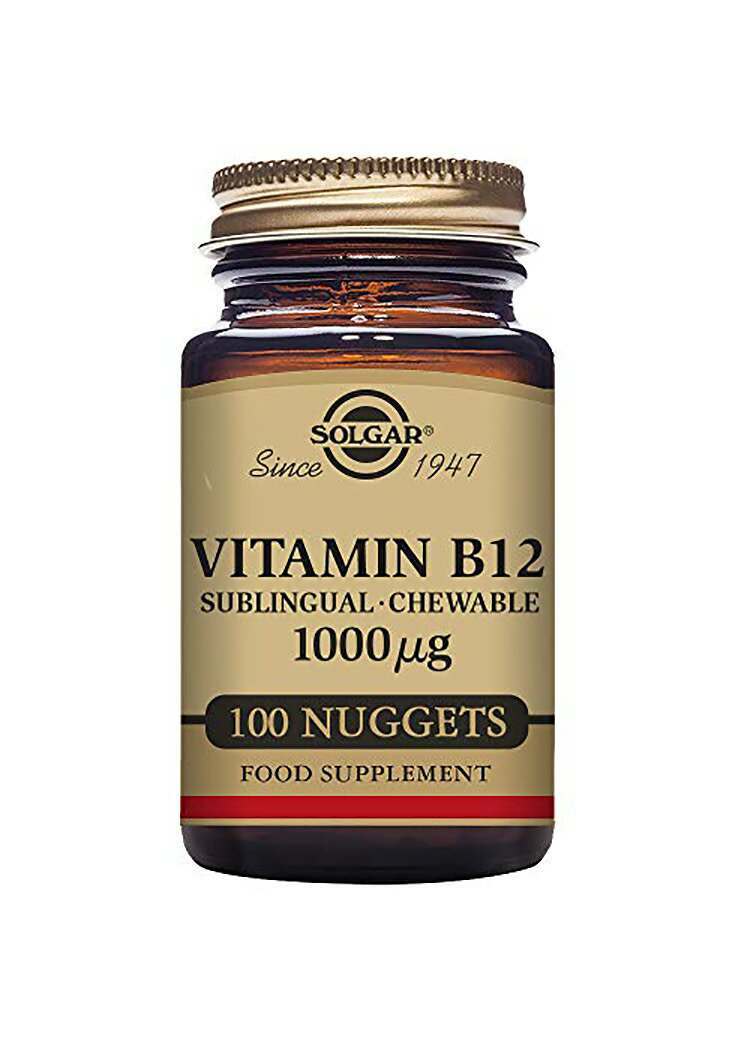 Solgar Vitamin B12 1000 Âµg Sublingual - Chewable Nuggets - Pack of 100