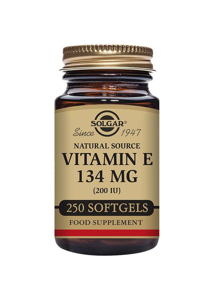 Solgar Natural Source Vitamin E 134 mg (200 IU) Softgels - Pack of 250