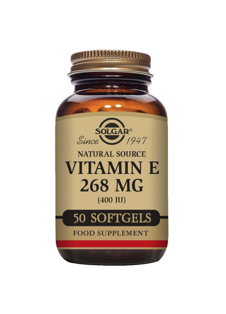 Solgar Natural Source Vitamin E 268 mg (400 IU) 50 Softgels