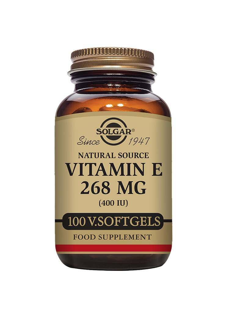 Solgar Natural Source Vitamin E 268 mg (400 IU) Softgels - Pack of 100