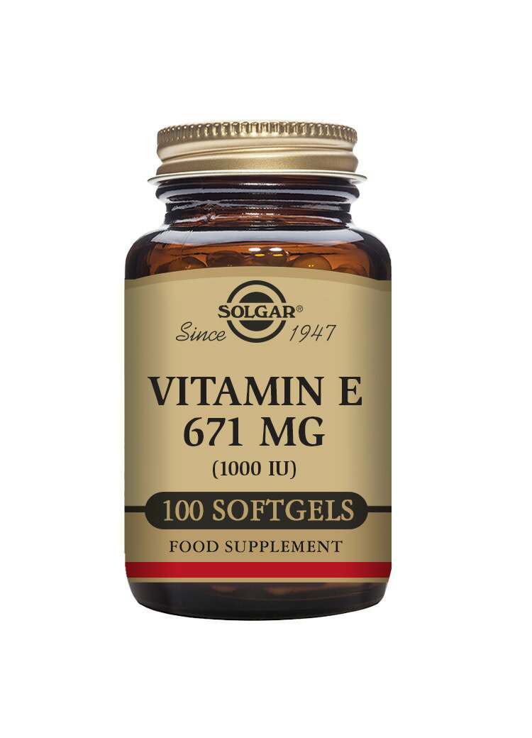 Solgar Natural Source Vitamin E 671 mg (1000 IU) 100 Softgels