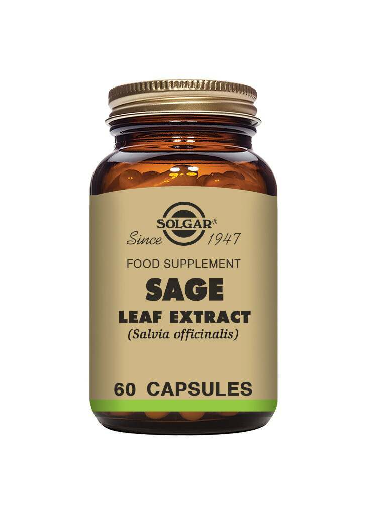 Solgar Sage Leaf Extract Vegetable Capsules - Pack of 60