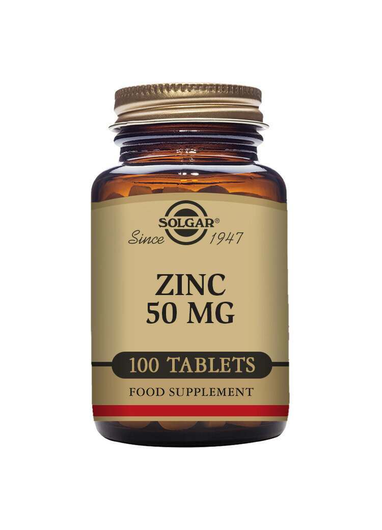 Solgar Zinc 50 mg Tablets - Pack of 100