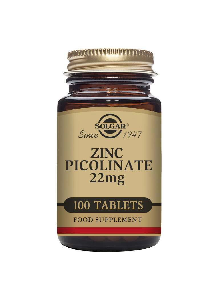Solgar Zinc Picolinate 22 mg 100 Tablets