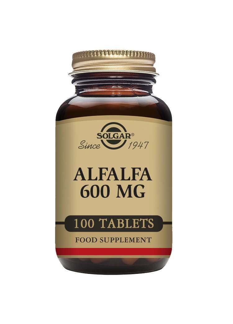Solgar Alfalfa 600 mg Tablets - Pack of 100