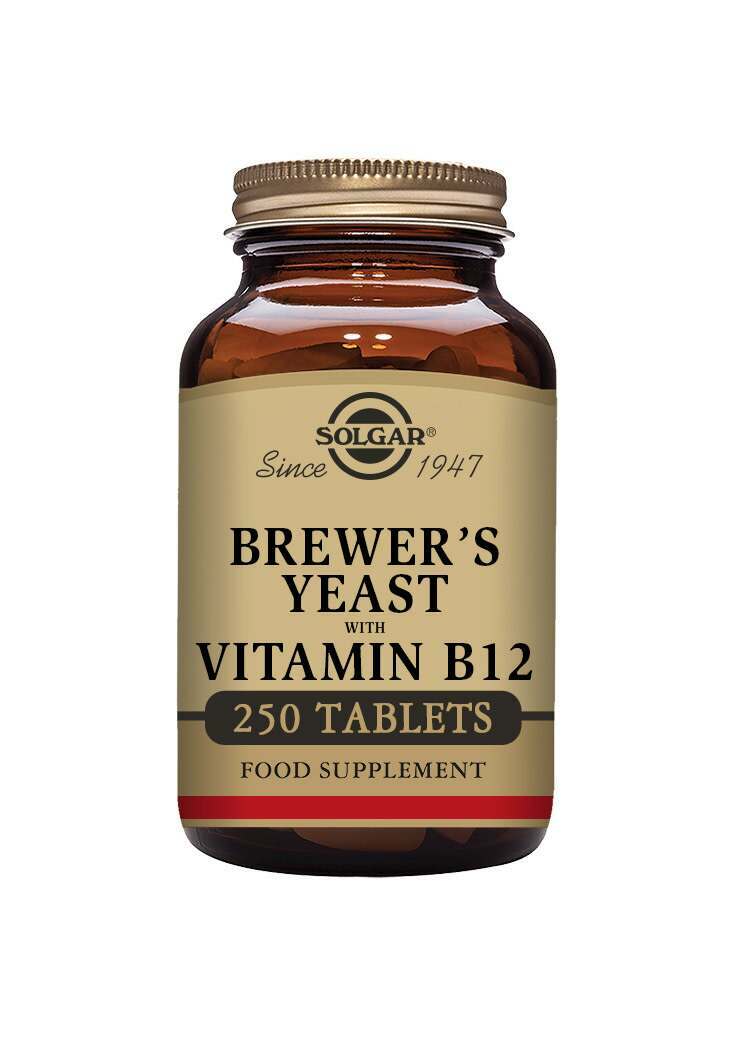 Solgar Brewer's Yeast with Vitamin B12 Tablets - Pack of 250