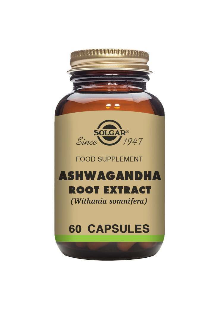 Solgar Ashwagandha Root Extract Vegetable Capsules - Pack of 60