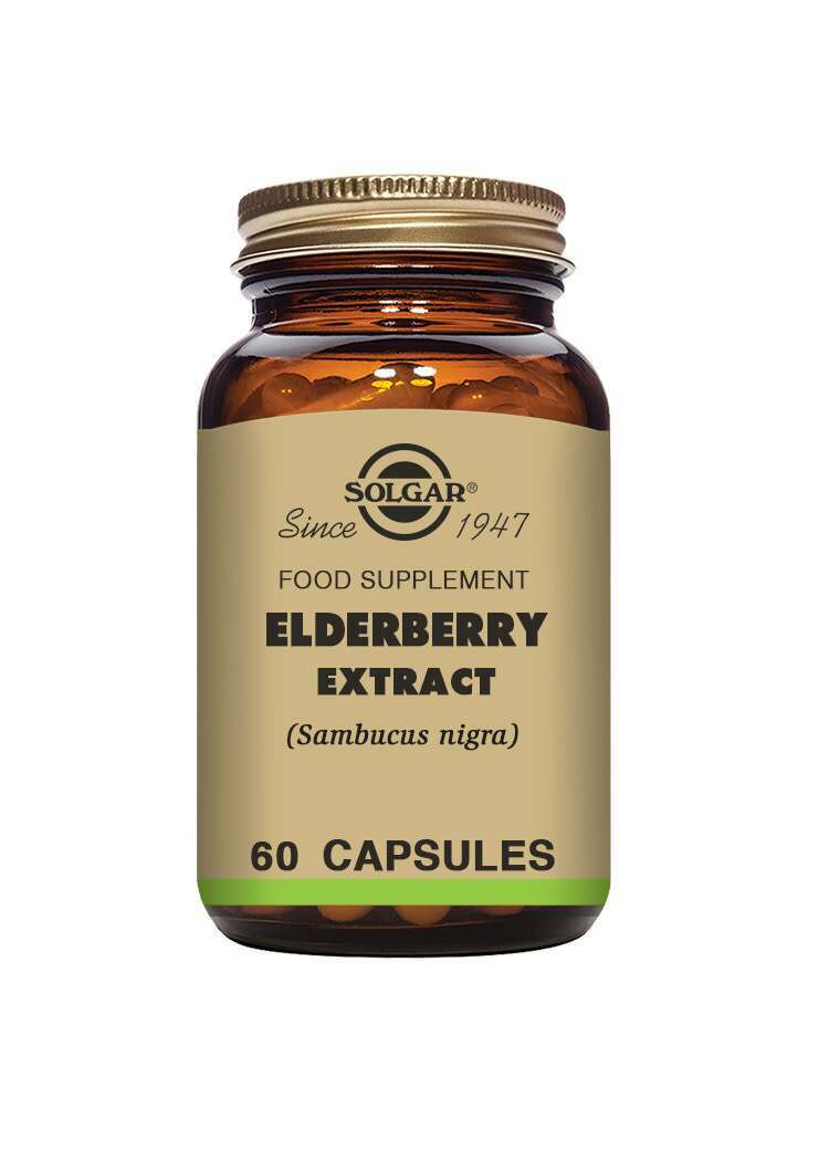 Solgar Elderberry Extract Vegetable Capsules - Pack of 60