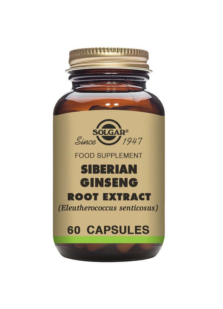 Solgar Siberian Ginseng Root Extract Vegetable 60 Capsules