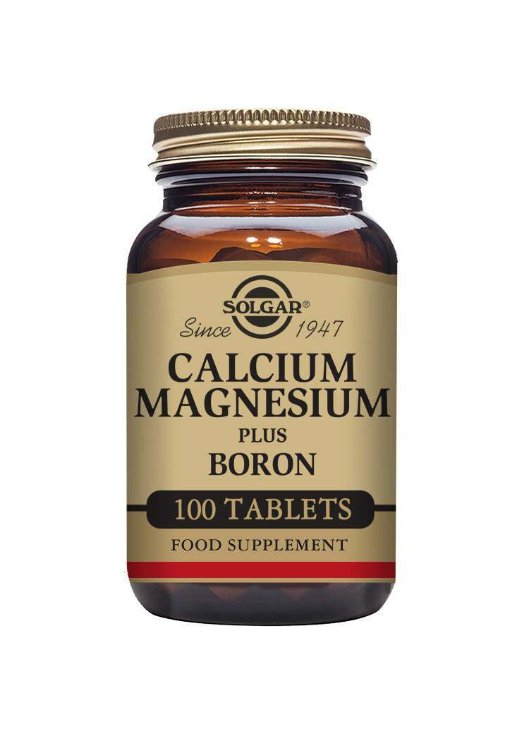 Solgar Calcium Magnesium Plus Boron Tablets - Pack of 100