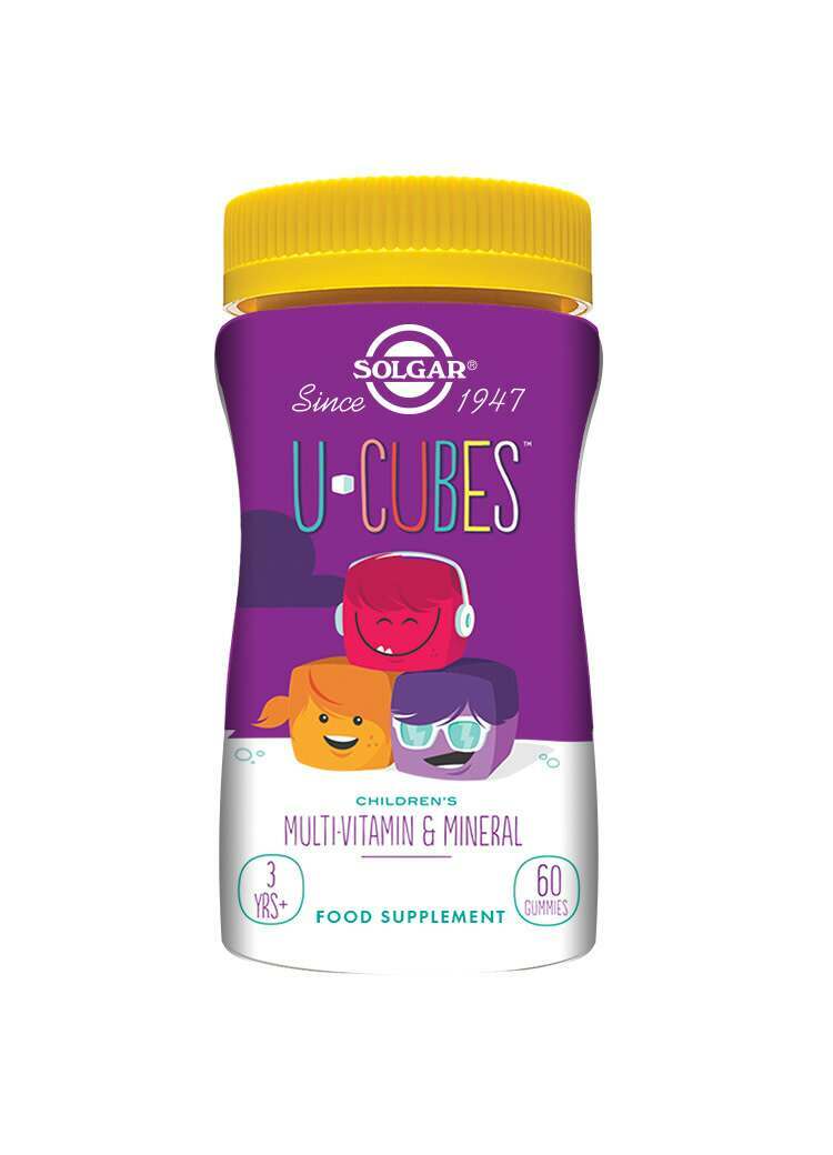Solgar U-Cubes Children's Multi-Vitamin and Mineral Gummies - Pack of 60
