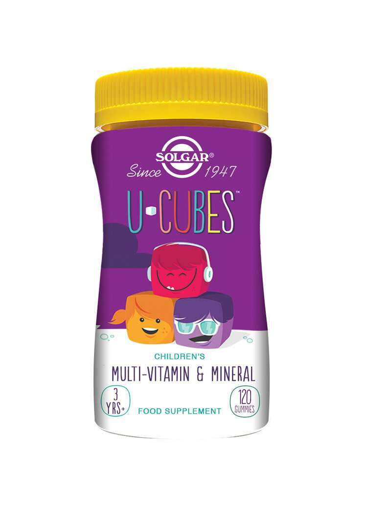 Solgar U-Cubes Children's Multi-Vitamin and Mineral Gummies - Pack of 120