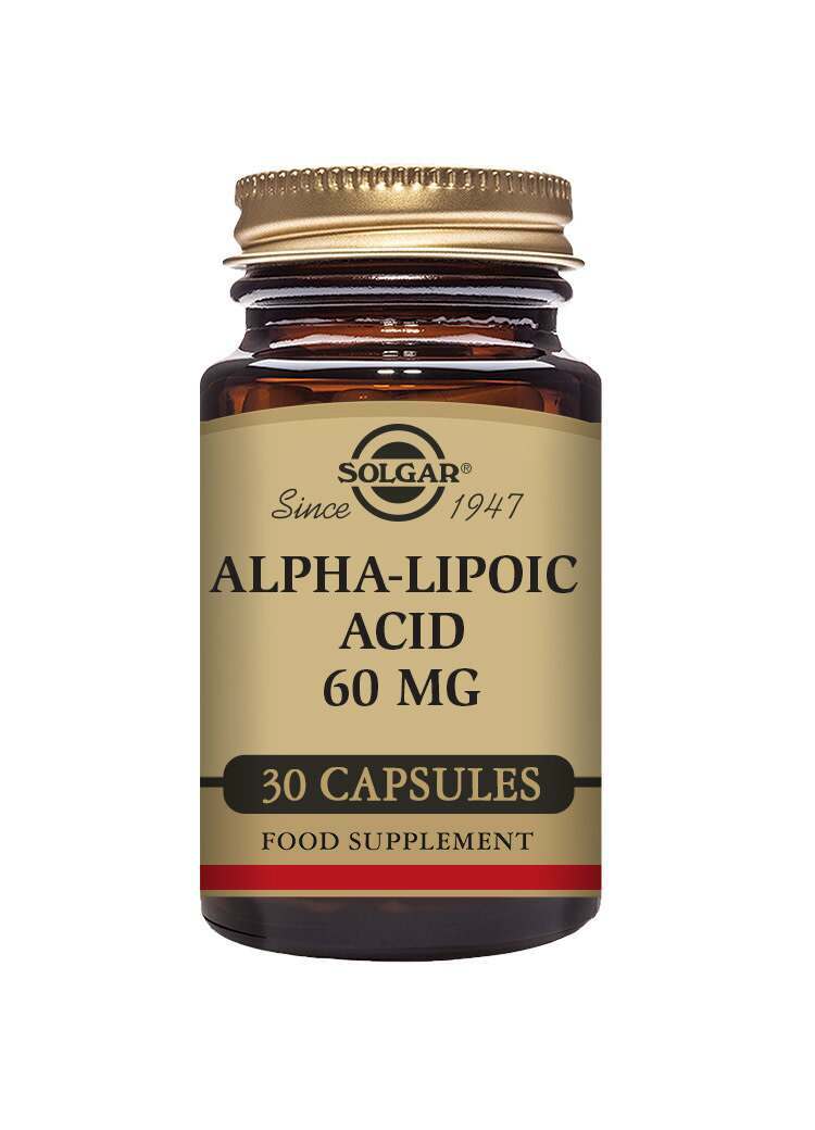 Solgar Alpha-Lipoic Acid 60 mg Vegetable 30 Capsules