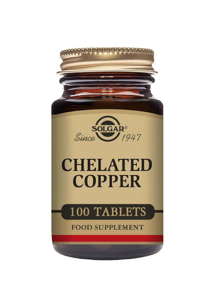 Solgar Chelated Copper Tablets - Pack of 100