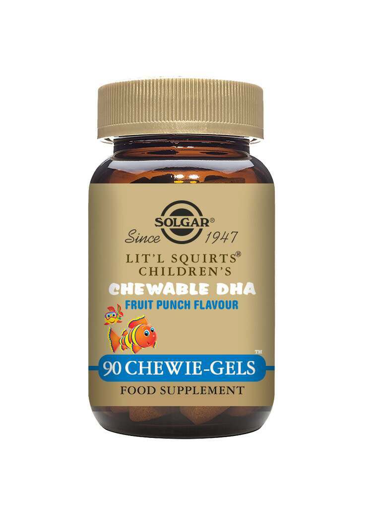 Solgar Lit'l Squirts Children's Chewable DHA Chewie Gels - Pack of 90