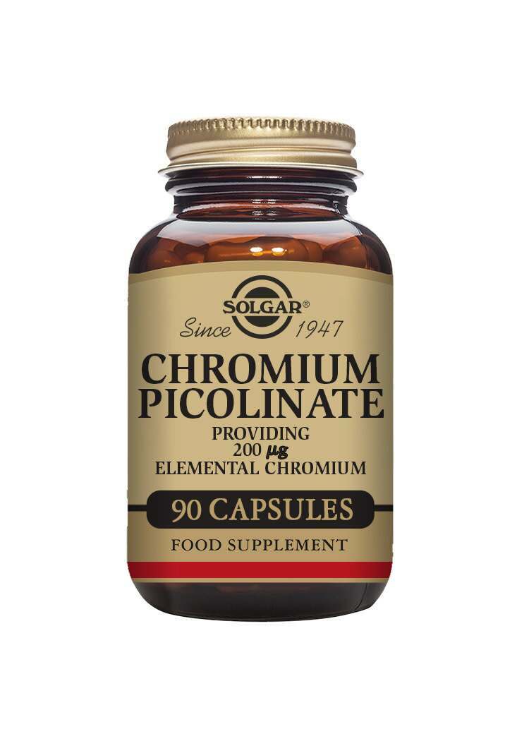 Solgar Chromium Picolinate 200 Âµg Vegetable Capsules - Pack of 90