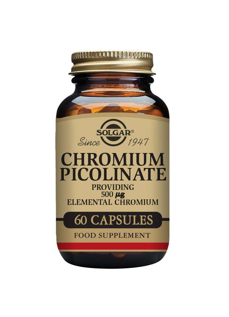 Solgar Chromium Picolinate 500 Âµg Vegetable Capsules - Pack of 60