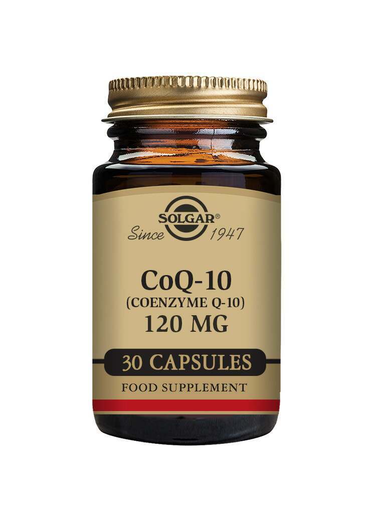 Solgar CoQ-10 (Coenzyme Q-10) 120 mg Vegetable Capsules - Pack of 30