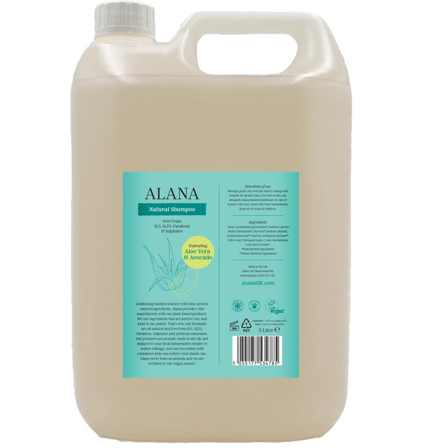 Aloe Vera & Avocado Natural Shampoo 5L
