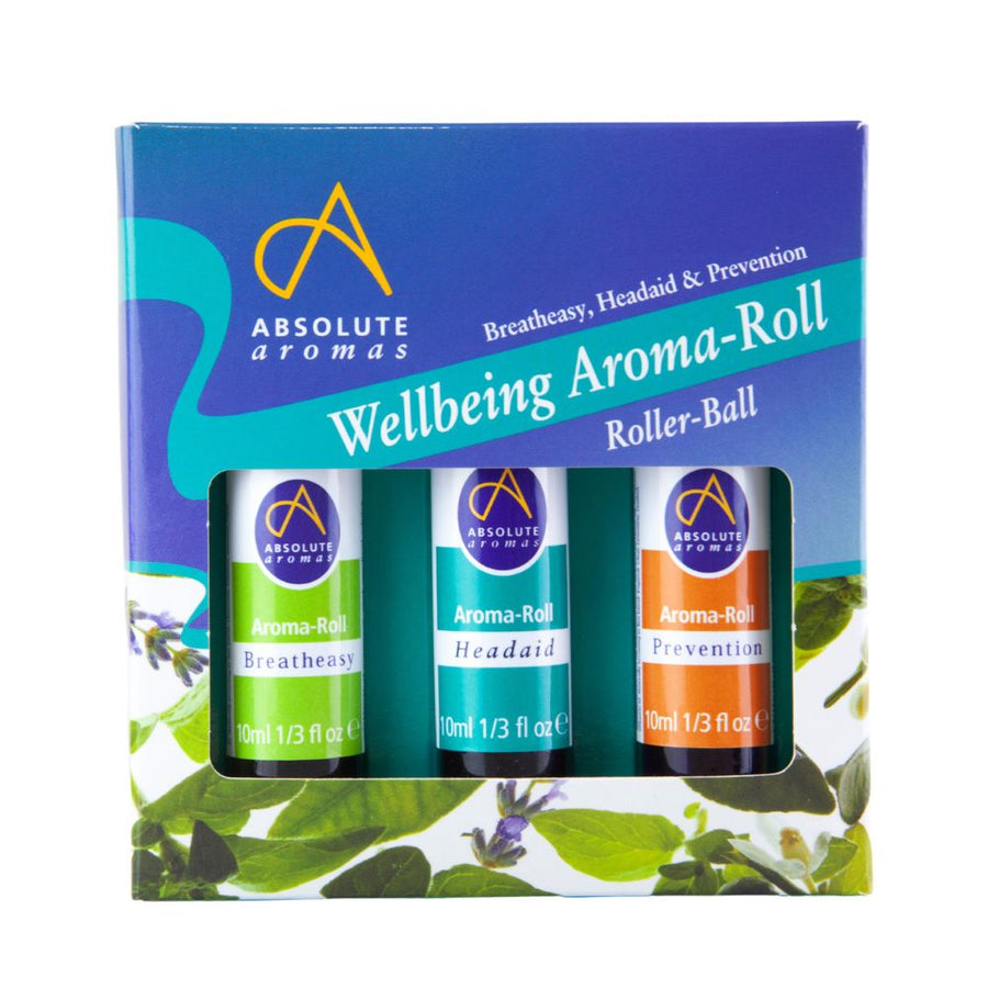 Wellbeing Aroma-Roll Kit Set of 3 x 10ml