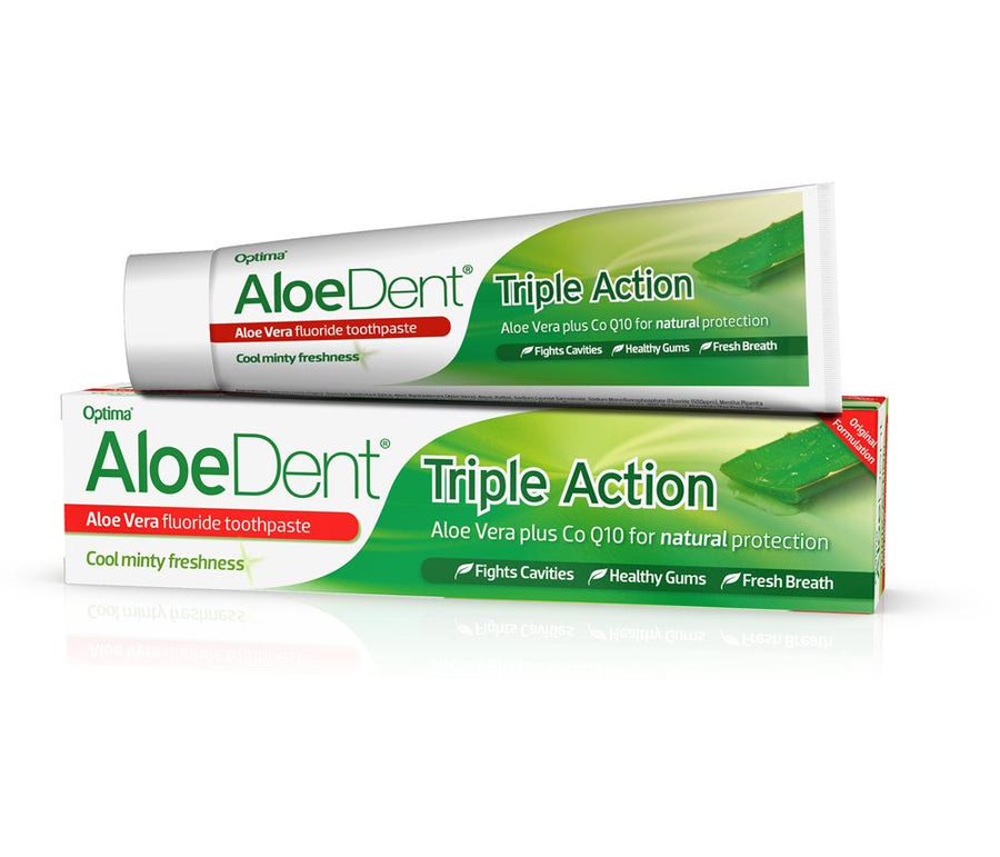 Triple Action Aloe+CoQ10 Toothpaste FLUORIDE - Peppermint 100ml