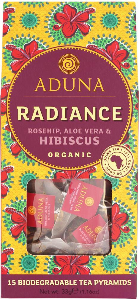 Aduna Radiance Super-Tea with Rosehip & Hibiscus (15 Pyramids)