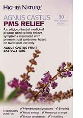 Higher Nature Agnus Castus PMS Relief 30 Tablets