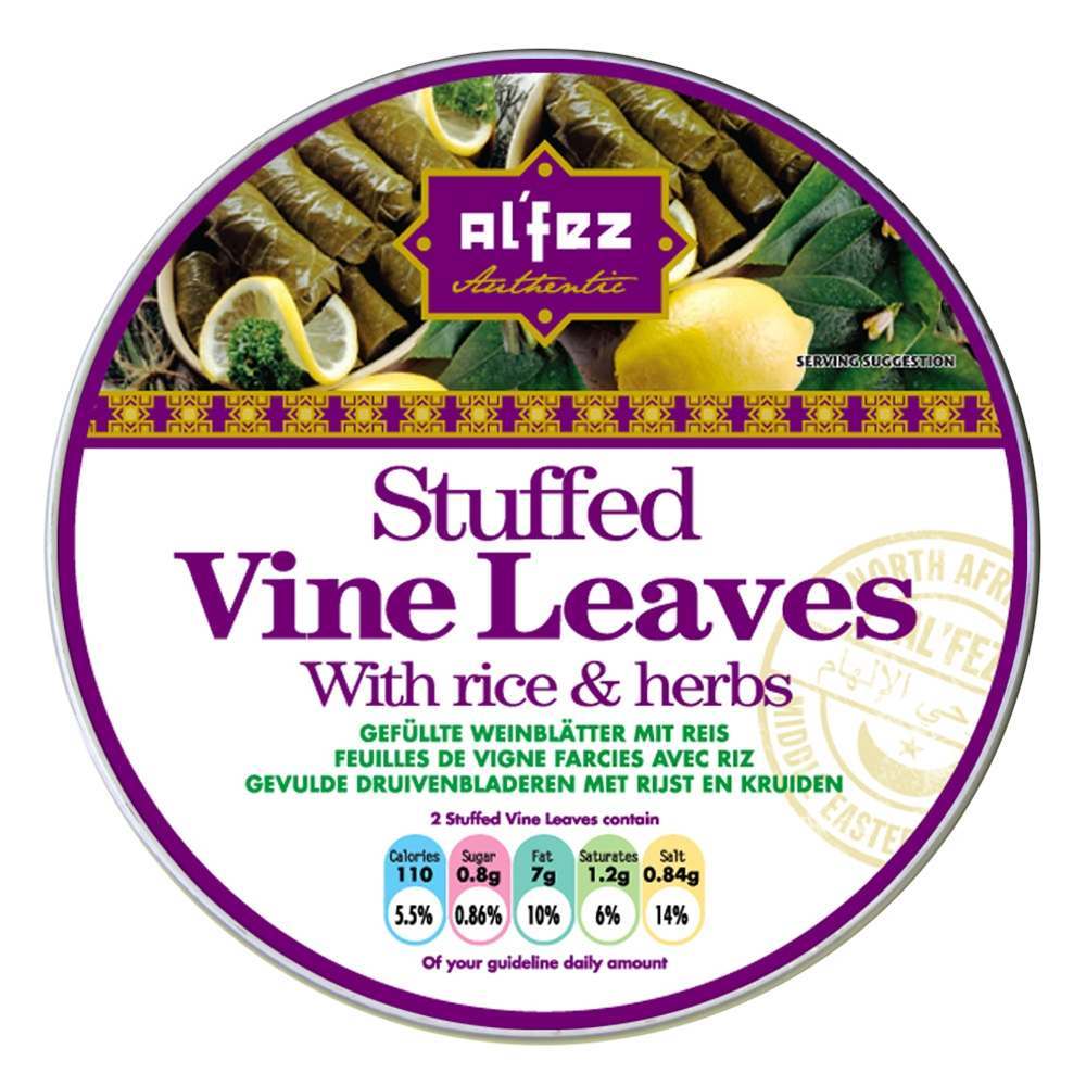 Al'Fez Stuffed Vine Leaves with Rice & Herbs 280g