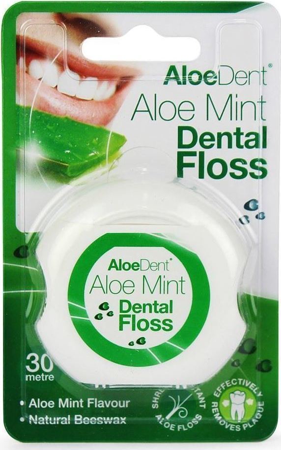 AloeDent Aloe Mint Dental Floss 30 Metres