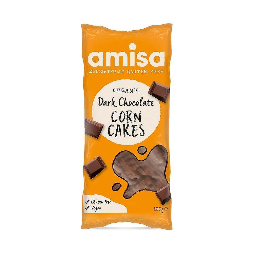 Amisa Dark Chocolate Corn Cakes 100g