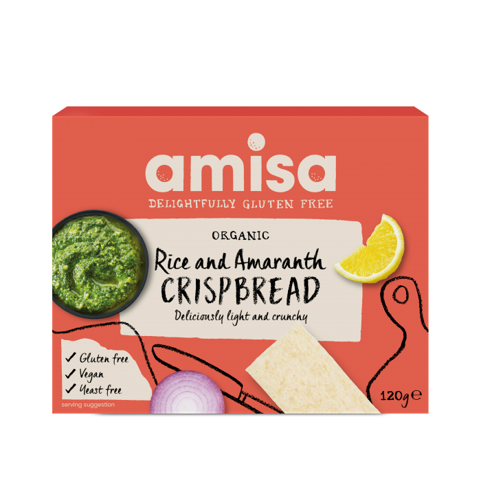 Amisa Organic Gluten Free Amaranth & Rice Crispbread 150g